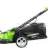 Газонокосилка аккумуляторная GREENWORKS G40LM49DB,  49см, несамоходная,  без АКБ, без ЗУ [2500207]